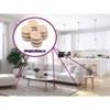 Magic Sliders 60pc 1" Round Ultra HD Adhesive Pads Brown Resealable - 4 of 4