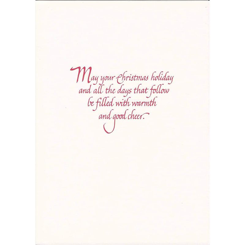 Masterpiece Studios Holiday Collection 15-Count Boxed Embossed Christmas Cards with Foil-Lined Envelopes, 7.8" x 5.6", Elegant Tree (851400), 2 of 4
