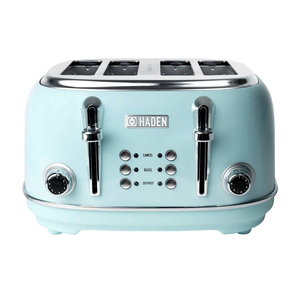 Photos - Toaster Haden Heritage 4-Slice Wide Slot Stainless Steel  - Turquoise 