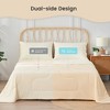 Cozy Bliss Dual-Sided Cooling Blanket, Lightweight Breathable Summer Comforter - 3 of 4