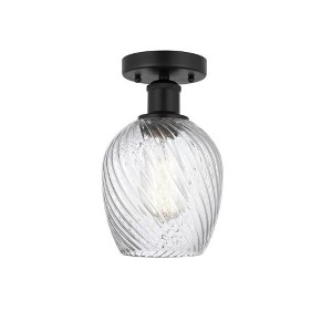 Salina - 1 Light Semi-Flush Mount In Industrial Style-9.75 Inches Tall and 5 Inches Wide - 1 of 1