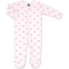 The Peanutshell Footed Baby Sleepers for Girls, Flowers & Stars, 3-Pack, Newborn to 12 Month Sizes - 3 of 4