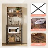 Bestier 60 inch Bakers Rack with Power Outlet, 5 Tiers with Storage - 3 of 4
