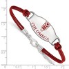 Black Bow Jewelry Sterling Silver Chi Omega Greek Life Strand Bracelet 7 Inch - 2 of 3