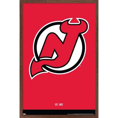 Trends International Nhl New Jersey Devils - P. K. Subban 19 Framed Wall  Poster Prints Mahogany Framed Version 22.375 X 34 : Target