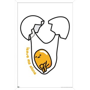 Trends International Gudetama - Leave Me Alone Framed Wall Poster Prints - 1 of 4