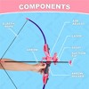 Kids Bow and Arrow Set - Outdoor Toy with Target, Safe Suction Cup Arrows - Blue - 2 of 4