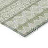 Artichoke Green And Ivory Quatrefoil Washable Indoor Outdoor Area Rug - 4 of 4