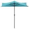 Costway 9Ft Half Round Umbrella Patio Bistro Wall Balcony Door Window Sun Shade - 2 of 4