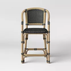 Parksley Rattan and Woven Counter Height Barstool - Threshold™