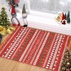 Fulvari Christmas Rugs Area Rug Machine Washable Entryway Indoor Rugs Christmas Tree Snowflake Doormat Holiday Decor - 3 of 4