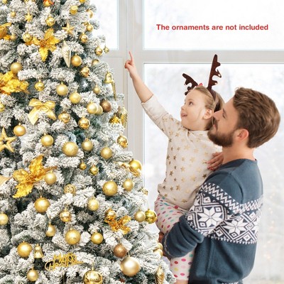 9ft Snow Flocked Full Spruce Artificial Christmas Tree