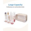 Narwey Clear Makeup Bag Cosmetic Bag with Zipper for Travel - 2 of 3