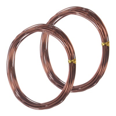Unique Bargains Aluminum Flexible Anti-rust Bonsai Training Wire 2 Rolls