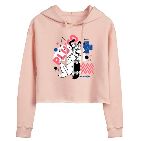 Women s Disney Mickey Friends Cropped Graphic Hoodie Target