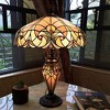 Chloe Lighting LIAISON Tiffany-style 3 Light Victorian Double Lit Table Lamp 18 Shade - 4 of 4