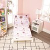 EVERYDAY KIDS 4 Piece Toddler Bedding Set – Ballerina- Includes Comforter, Flat Sheet, Fitted Sheet and Reversible Pillowcase - 3 of 4