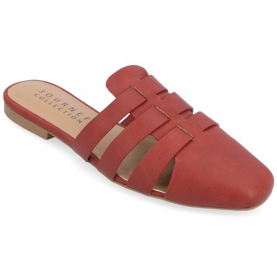Journee Collection Womens Jazybell Slip On Mules Flats