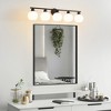 POWLIG Modern Transitional Vanity Light - Dimmable Bathroom Lighting with Milky White Glass Shades - 3 of 4