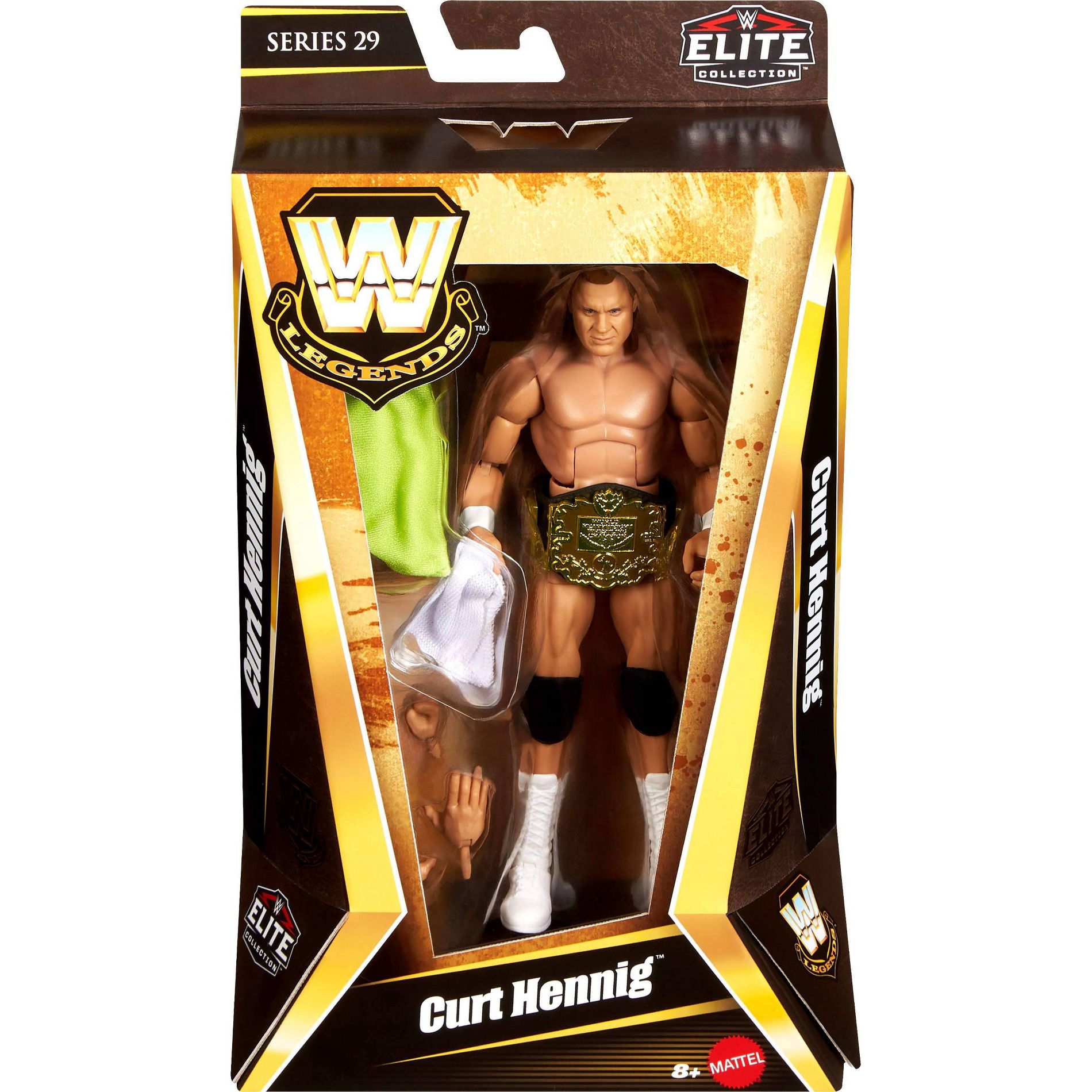 WWE Elite Legends Curt Hennig Action Figure & Accessories, Series 29 6" Collectible Set