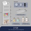 LunaLulinlk LunaLulinlk Pantry Organizer, 6-Tier Pantry Storage, Metal Hanging Spice Rack for Kitchen,Bathroom, Back of Door Seasoning Rack, White - 3 of 4