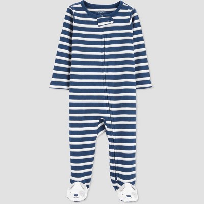 Image of Carter's Just One You®️ Baby Boys' Sleep N' Play - Blue/White  Newborn