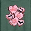 Women's - Instant Message - Valentine's Day So Sweet I'll Rot Your Teeth Lightweight French Terry Wide Neck Long Sleeve Shirt - 2 of 4