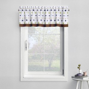 Bacati - Rod Pocket Window Valance Camo Air Star Print - 1 of 4