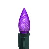 Northlight Faceted Transparent LED C7 Christmas Replacement Bulbs - Purple - Pack of 4 - 2 of 2
