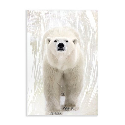 Stupell Industries Modern Polar Bear Portrait Wall Plaque Art