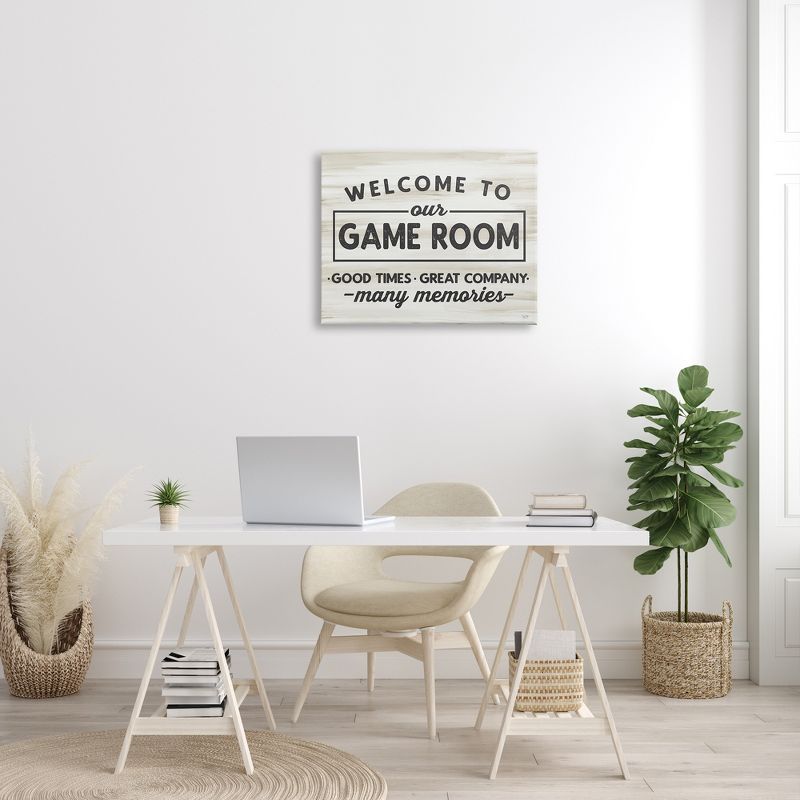 Stupell Industries Welcome To Game Room Canvas Wall Art, 3 of 6
