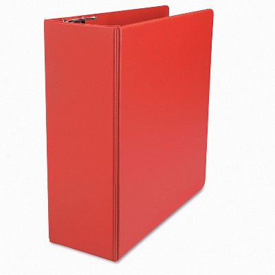 UNIVERSAL D-Ring Binder 4" Capacity 8-1/2 x 11 Red 20708