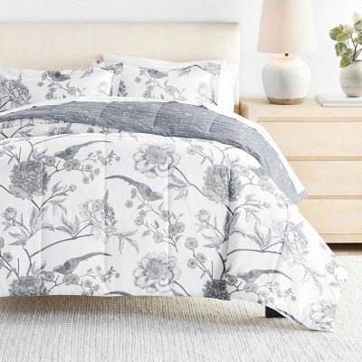 7PC Bedding Bundle, Patterned Comforter and Solid Sheet Set - Becky Cameron
