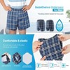 CARER 3-pack Washable Mens Incontinence Boxer Briefs Reusable Medium Absorbency Leak Proof Underwear for Men's Bladder Leakage - 2 of 4