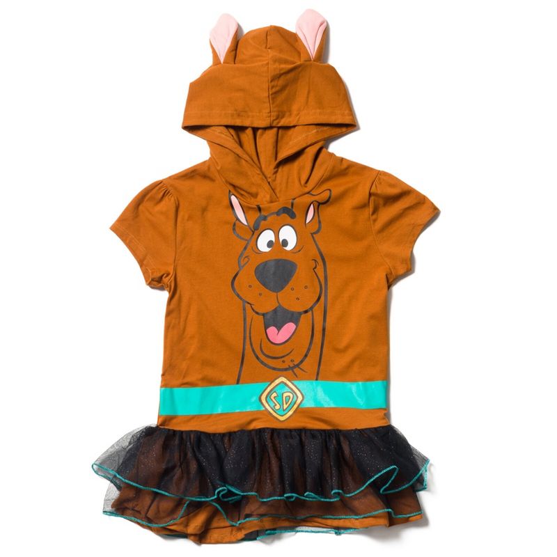 Scooby-Doo Scooby Doo Girls Cosplay T-Shirt Dress and Leggings Outfit Set Toddler , 2 of 7