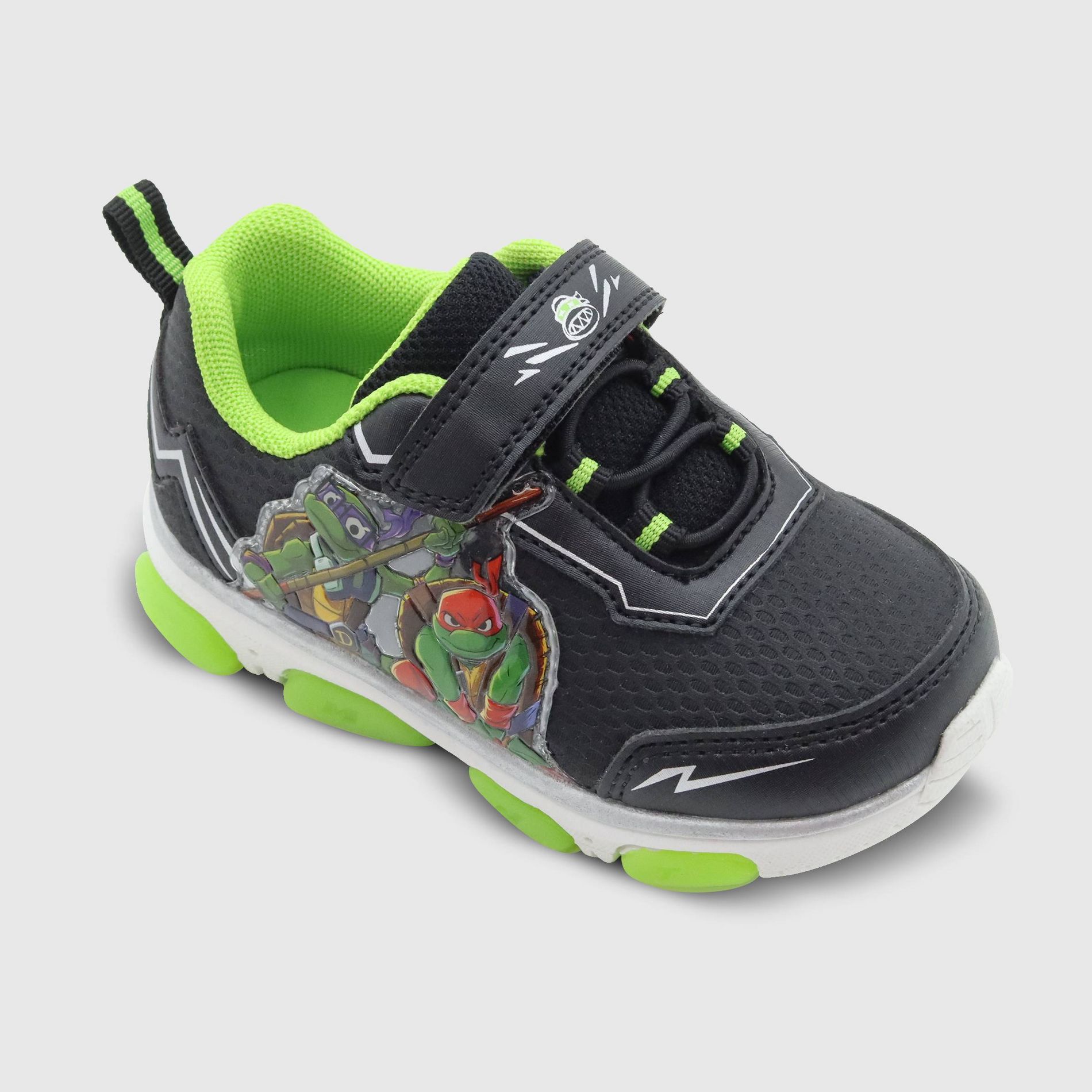 Toddler Disney TMNT Athletic Sneakers - Black 12T