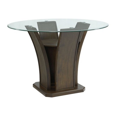 Simms Round Counter Height Dining Table Walnut - Picket House Furnishings