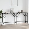 vidaXL Console Table Black Engineered wood 55.1 x 11.4 x 29.5 in - 3 of 4