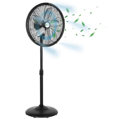 BILT HARD 18" Pedestal Oscillating Misting Fan High-Velocity 3-Speed Patio Fans Adjustable Height 120° Oscillation Waterproof Fan for Outdoor
