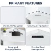 Home Imports Emporium Grid Corner Cabinet with USB Ports & Outlets - 4 of 4