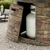 36'' Propane Gas Fire Pit Table, 50000 BTU Round Concrete Fire Pit for Outside Patio Deck Garden Backyard - Sandston - 3 of 4