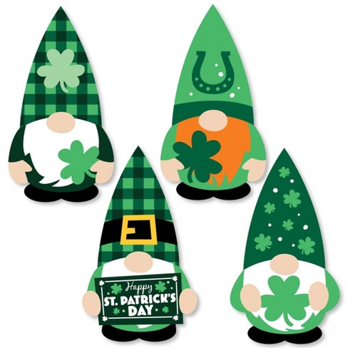 Big Dot Of Happiness Irish Gnomes - Diy Shaped St. Patrick's Day Party ...