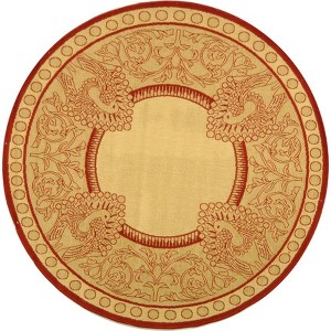 Courtyard CY2965 UV & Stain Resistant Non-Shedding Power Loomed Indoor/Outdoor Rugs - Safavieh - 1 of 4