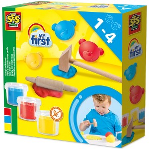 SES Creative: My First Dough With Tools - 3 Color 3oz Tubs, Kids 1+ - 1 of 4
