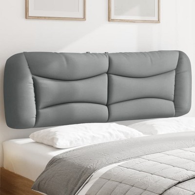 vidaXL Headboard Cushion Light Gray 59.8" Fabric