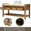 39''L Entry Bench with Storage, Shoes Bench with Padded Cushion Carrying Capacity 220Lbs - 4 of 4