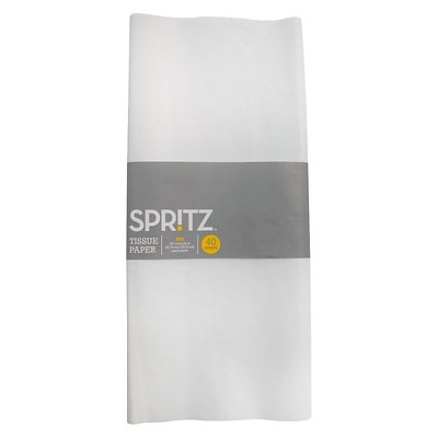 40ct Banded Tissue Paper White - Spritz™