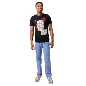 One Piece Manga Character Art Men's Black Crew Neck Short Sleeve T-shirt - 1 of 4