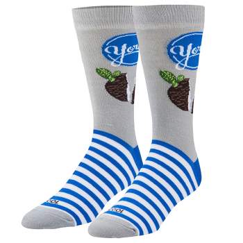 Cool Socks, York Peppermint Pattie, Funny Novelty Socks, Large