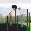 DSVIMOY 14FT Trampoline for Kids with Safety Enclosure Net, Basketball Hoop and Ladder, Round Outdoor Recreational Trampoline, Green, 168"*168"*105" - 4 of 4